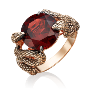 Кольцо «Хранительницы сокровища» из красного золота с гранатом 01-5445-00-204-1110-46