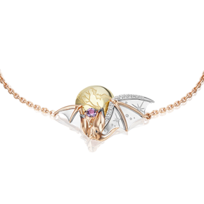 Браслет «Ночная магия» из комбинированного золота с аметистом и натуральными топазами white 05-0713-00-225-1140