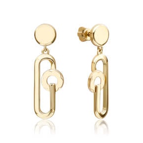 Серьги-пусеты из лимонного золота 02-5003-00-000-1130