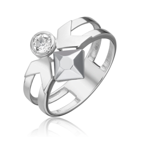 Кольцо из белого золота с натуральным топазом white 01-5618-00-201-1120