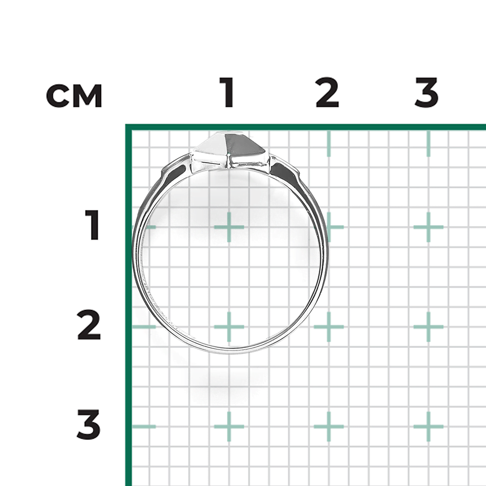 Кольцо из белого золота с натуральным топазом white 01-5618-00-201-1120