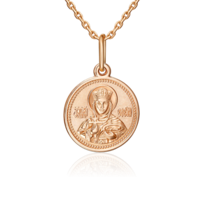 Иконка «Святая царица Елена» из красного золота 03-3725-00-000-1110