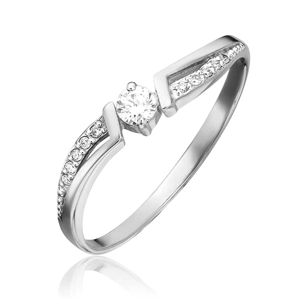 Кольцо из белого золота с бриллиантами 01-0723-00-101-1120-30