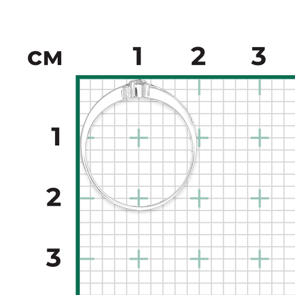 Кольцо из белого золота с бриллиантами 01-0723-00-101-1120-30