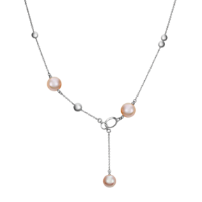Колье из белого золота с жемчугом культивированным 07-0215-00-301-1120-31