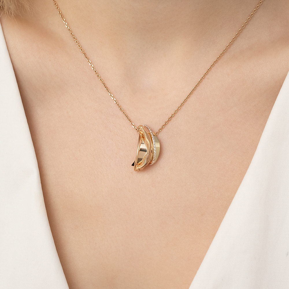 Подвеска из комбинированного золота 03-2909-00-000-1113-66