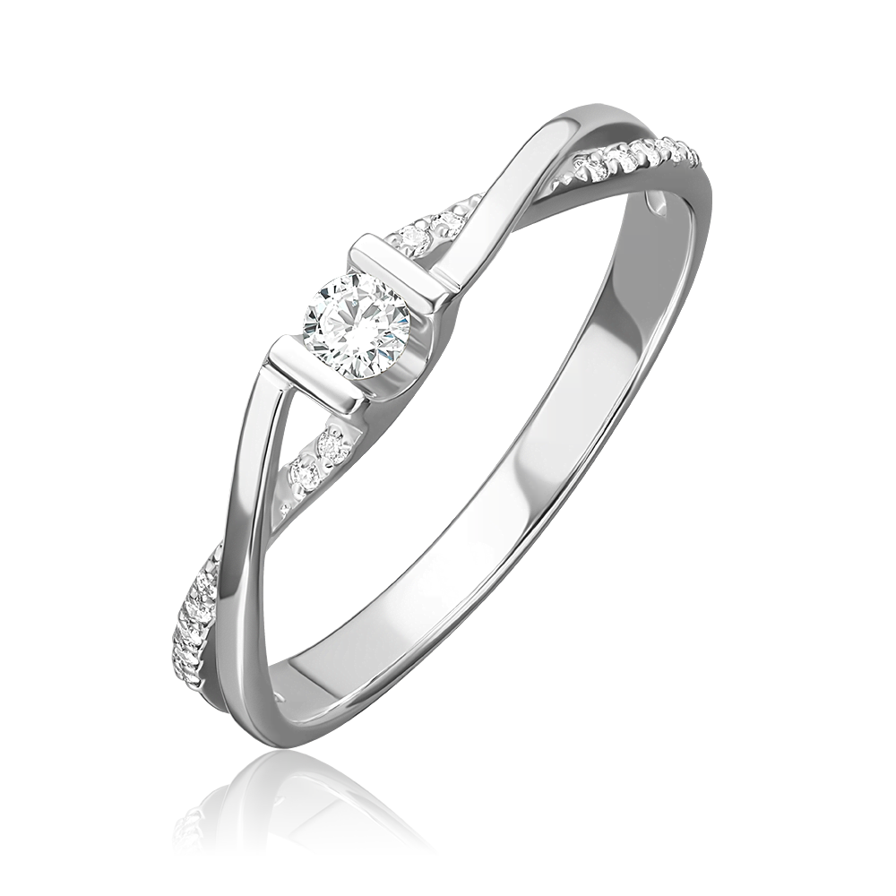 Кольцо из белого золота с бриллиантами 01-1569-00-101-1120-30