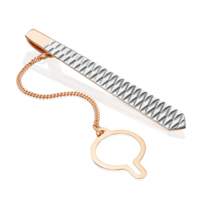 Зажим для галстука из красного золота с алмазной гранью 09-0039-01-000-1110-04