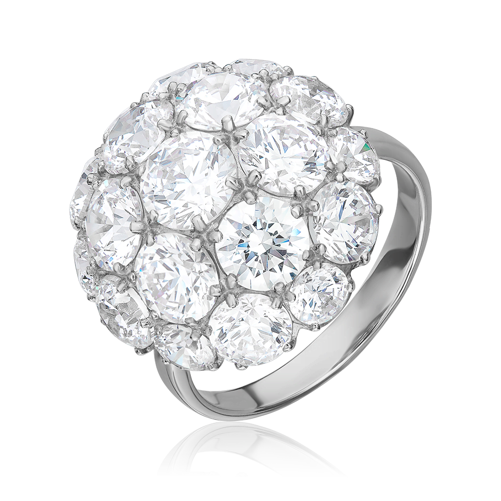 Кольцо из серебра с фианитами 01-4377-00-401-0200