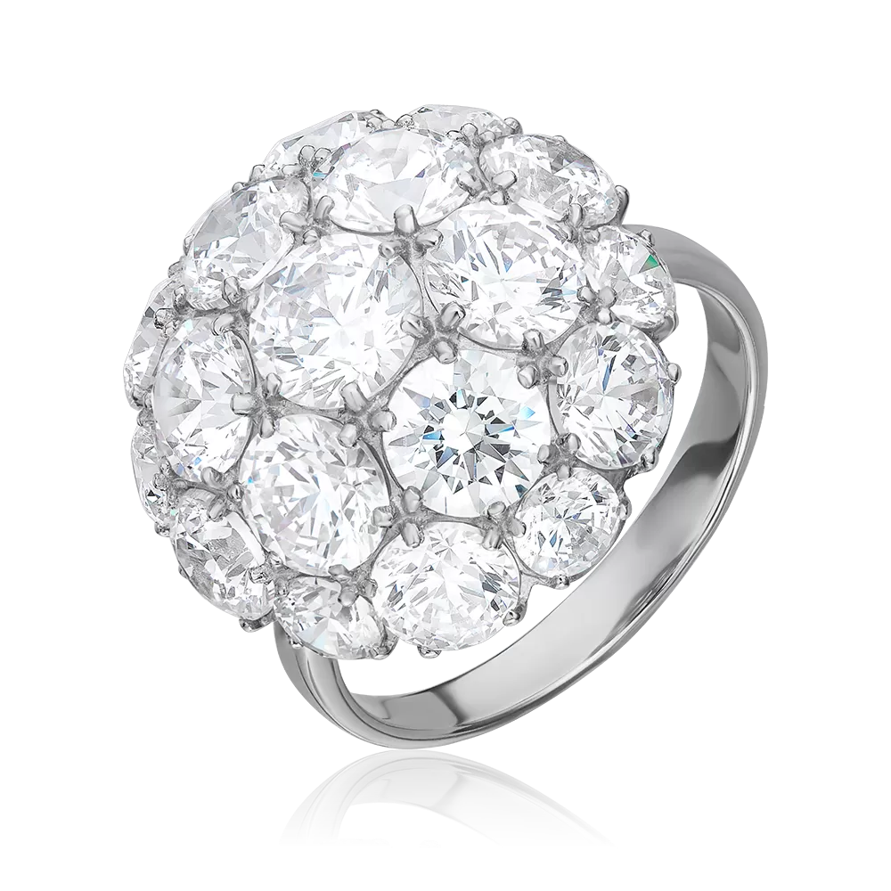 Кольцо из серебра с фианитами 01-4377-00-401-0200