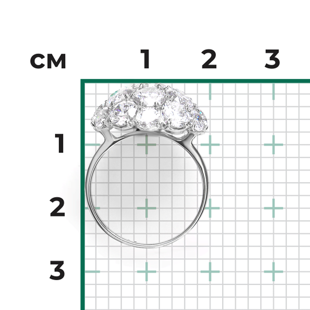 Кольцо из серебра с фианитами 01-4377-00-401-0200