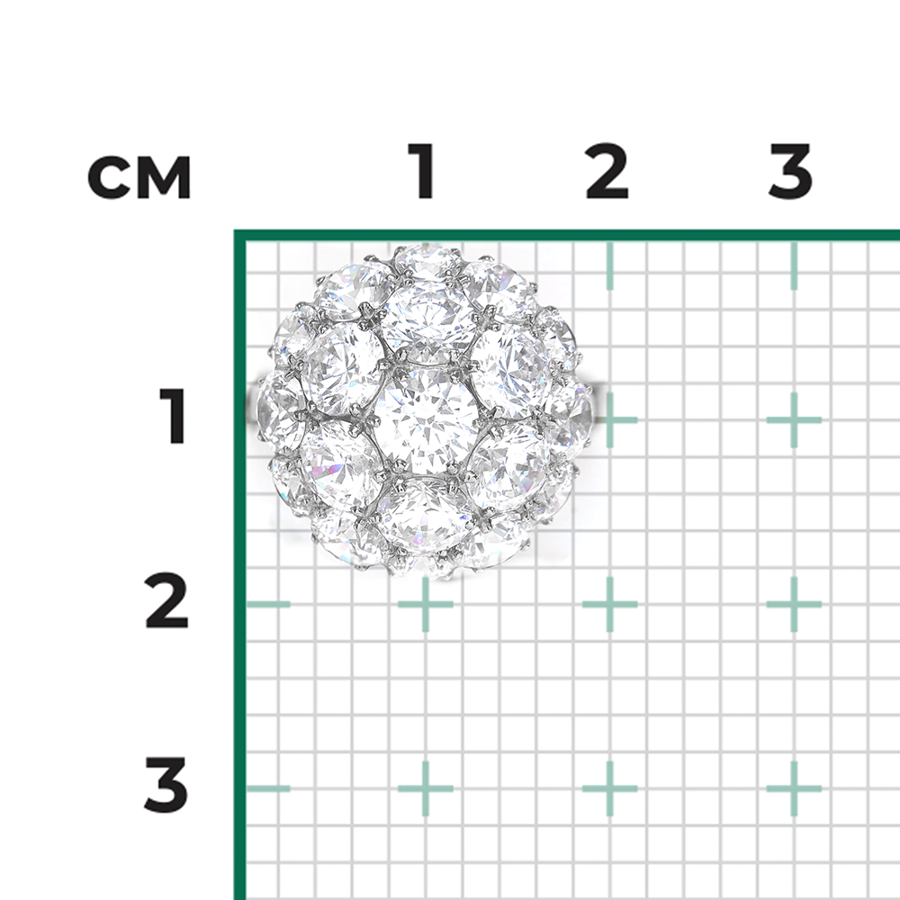 Кольцо из серебра с фианитами 01-4377-00-401-0200