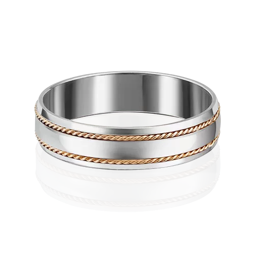Обручальное кольцо из комбинированного золота 01-5246-01-000-1111-39
