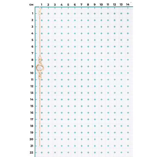 Браслет «Энергия» из комбинированного золота с натуральными топазами white 05-0701-00-201-1121
