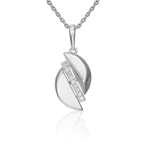 Подвеска из серебра с фианитами 03-3403-00-401-0200