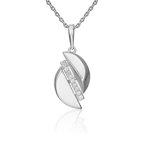 Подвеска из серебра с фианитами 03-3403-00-401-0200