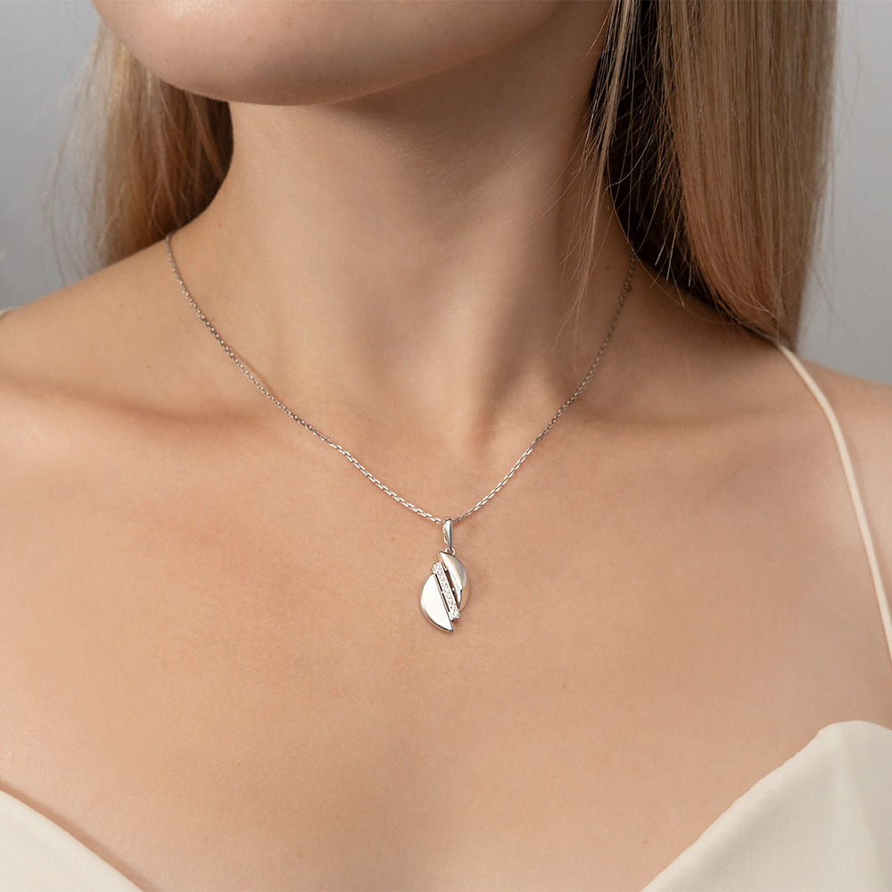 Подвеска из серебра с фианитами 03-3403-00-401-0200