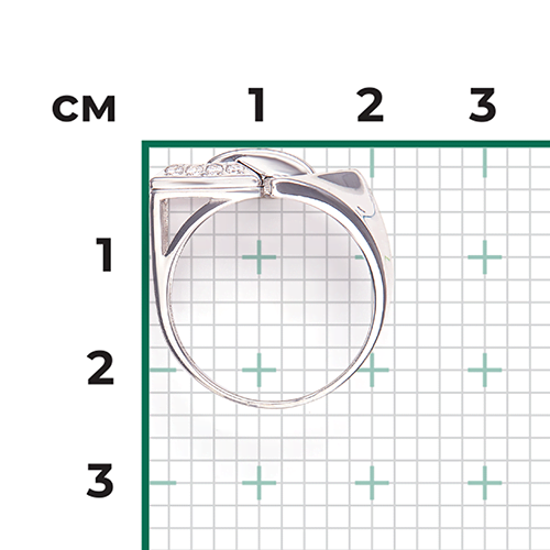 Кольцо из серебра с фианитами 01-5637-00-401-0200