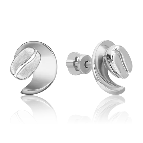 Серьги-пусеты из белого золота 02-4917-00-000-1120