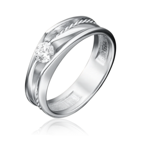 Кольцо из белого золота с бриллиантом 01-5130-00-101-1120-30