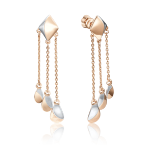 Серьги-пусеты из красного золота 02-4127-00-000-1110-48