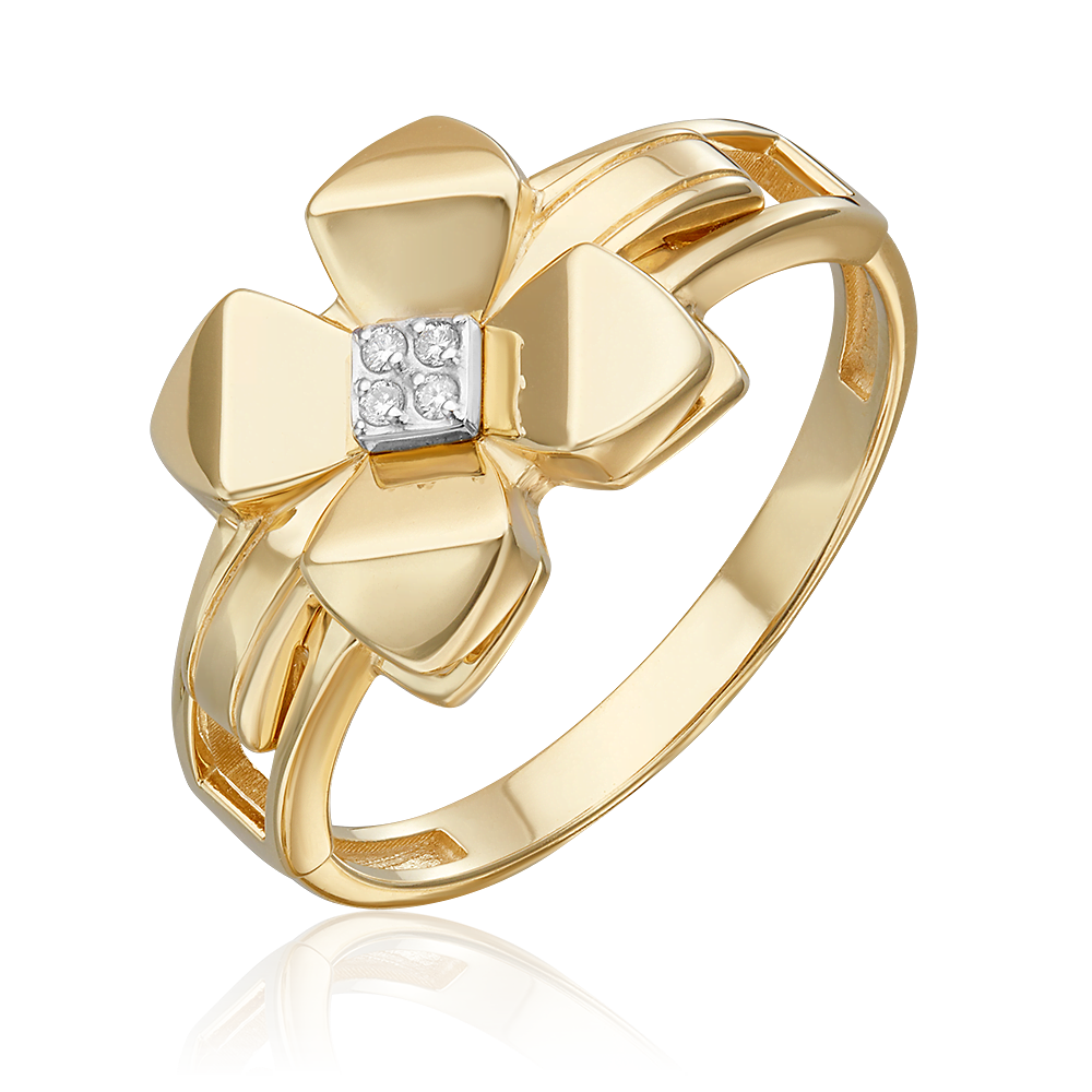 Кольцо из комбинированного золота с бриллиантами 01-5602-00-101-1121