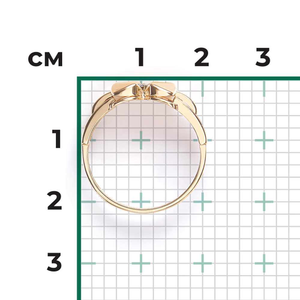Кольцо из комбинированного золота с бриллиантами 01-5602-00-101-1121