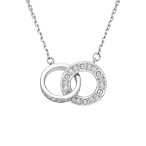 Колье из белого золота с фианитами 07-0287-00-401-1120