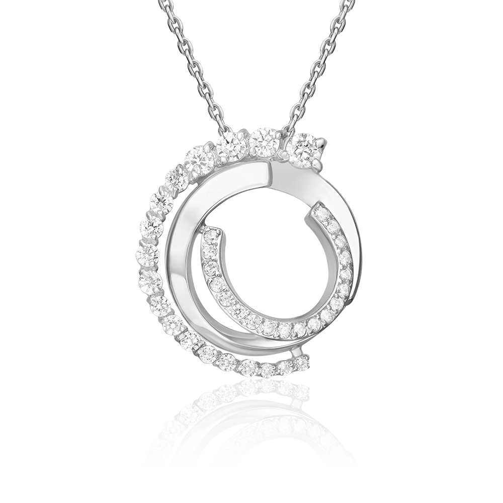 Подвеска из серебра с фианитами 03-3430-00-401-0200
