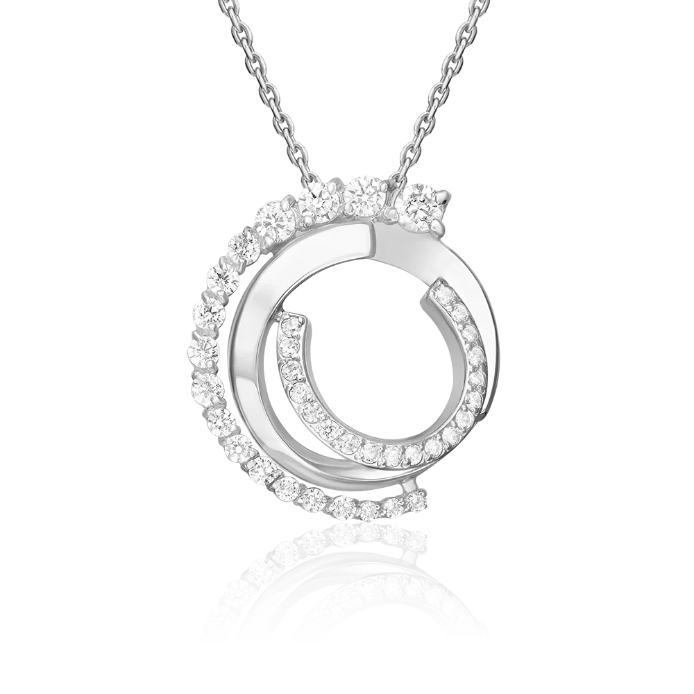 Подвеска из серебра с фианитами 03-3430-00-401-0200