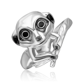 Кольцо «Сурикат» из серебра с эмалью 01-5663-00-000-0200