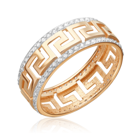 Кольцо из красного золота с фианитами 01-5930-00-401-1110