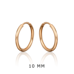 Серьги-конго из красного золота 02-0074-50-000-1110-19