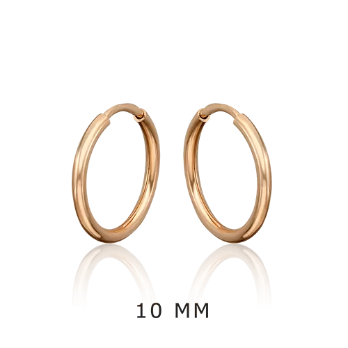 Серьги-конго из красного золота 02-0074-50-000-1110-19