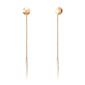 Серьги-цепочки из красного золота 02-4149-00-000-1110-04