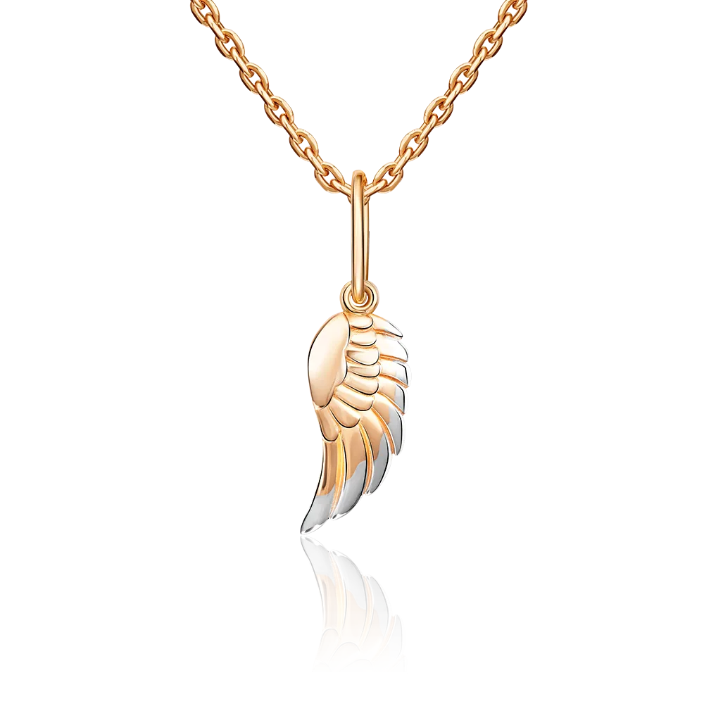 Подвеска «Крыло» из красного золота 03-3040-00-000-1110-02