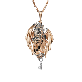 Подвеска «Дракон» из комбинированного золота 03-2848-00-000-1111-59