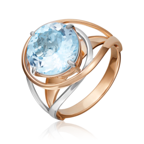 Кольцо из красного золота с топазом 01-5203-00-201-1110-46