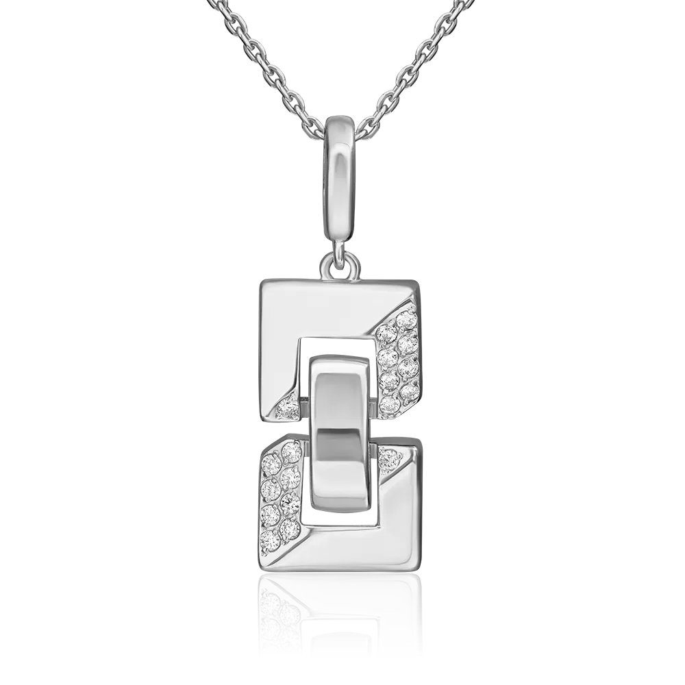 Подвеска из серебра с фианитами 03-3391-00-401-0200