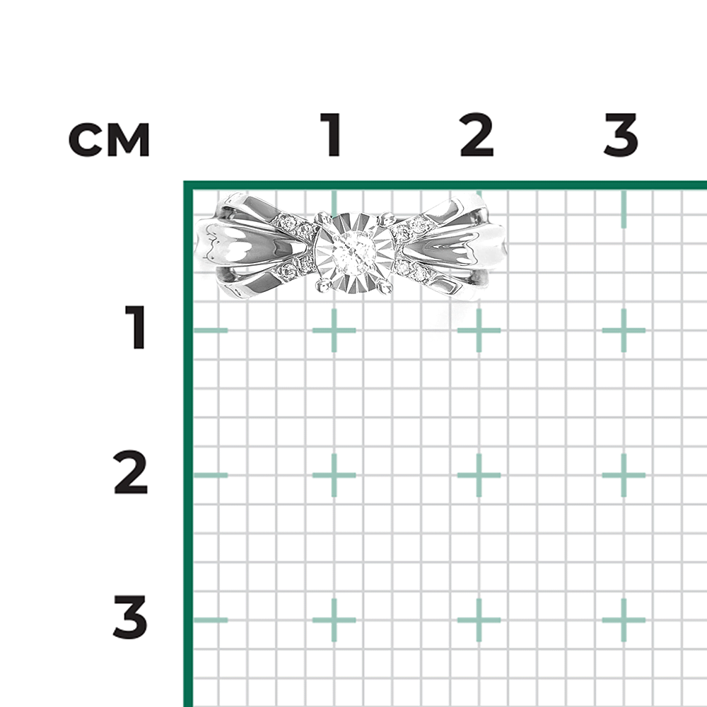 Кольцо из белого золота с бриллиантами 01-5725-00-101-1120