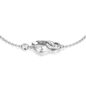 Браслет «Настроение» из белого золота с натуральными топазами white