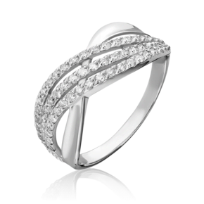 Кольцо из белого золота с бриллиантами 01-4012-00-101-1120-30