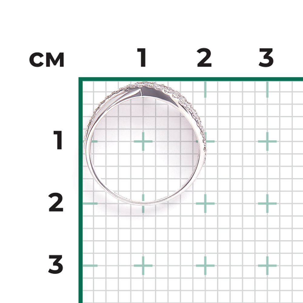 Кольцо из белого золота с бриллиантами 01-4012-00-101-1120-30