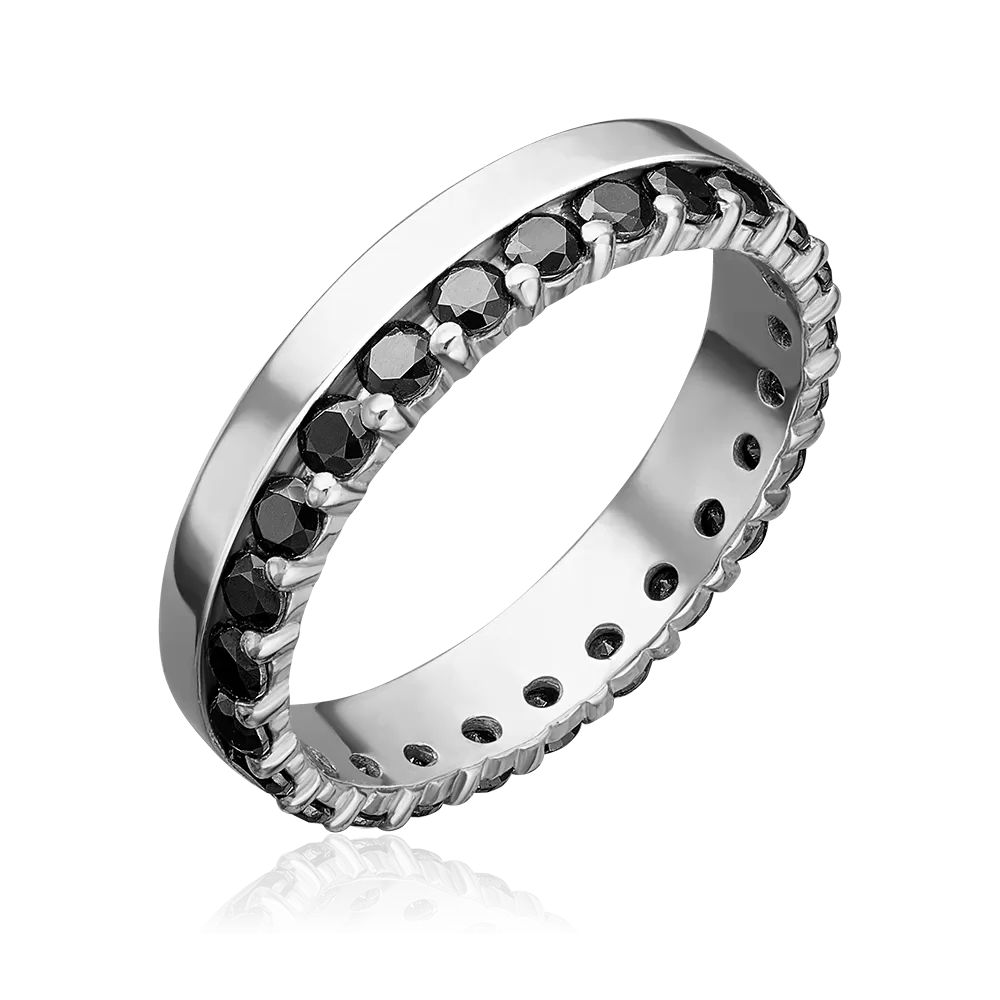 Кольцо из серебра с фианитами 01-1451-00-402-0200