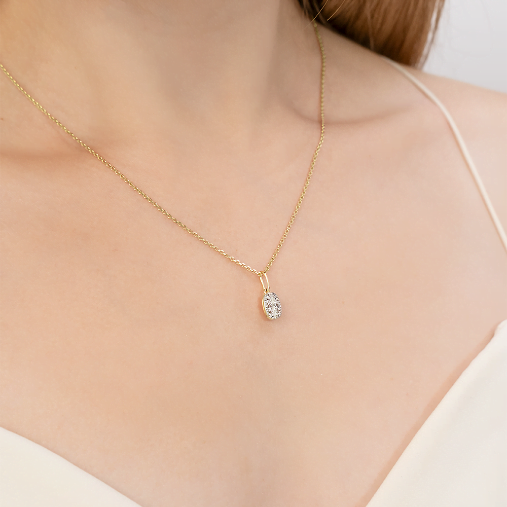 Подвеска из комбинированного золота с натуральными топазами white 03-3322-00-201-1121