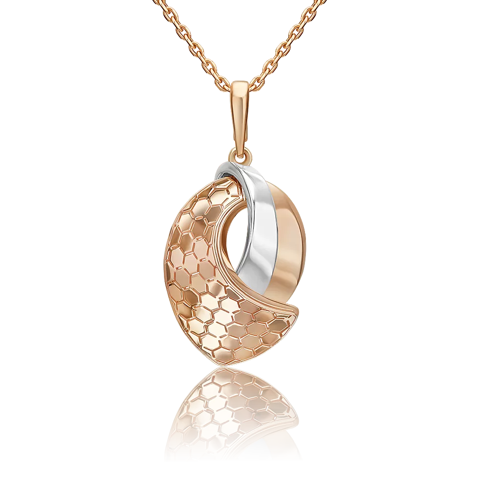 Подвеска из комбинированного золота 03-3481-00-000-1111