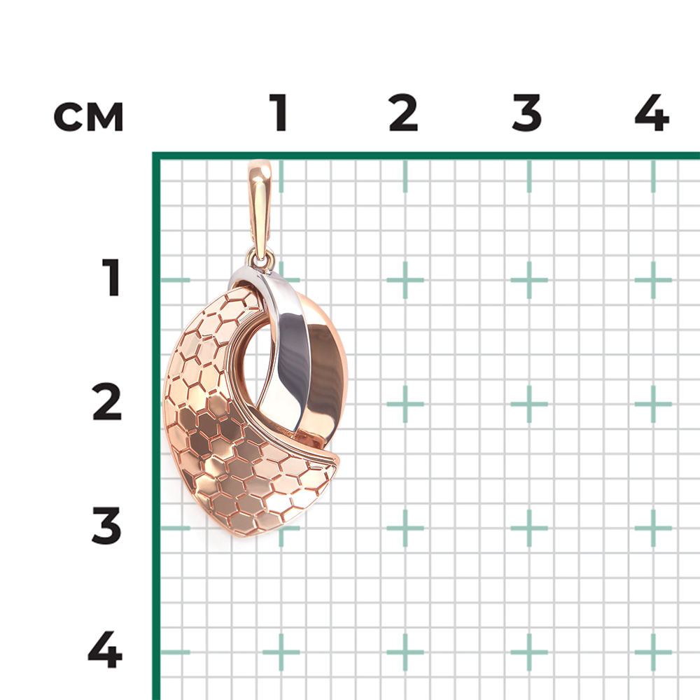 Подвеска из комбинированного золота 03-3481-00-000-1111