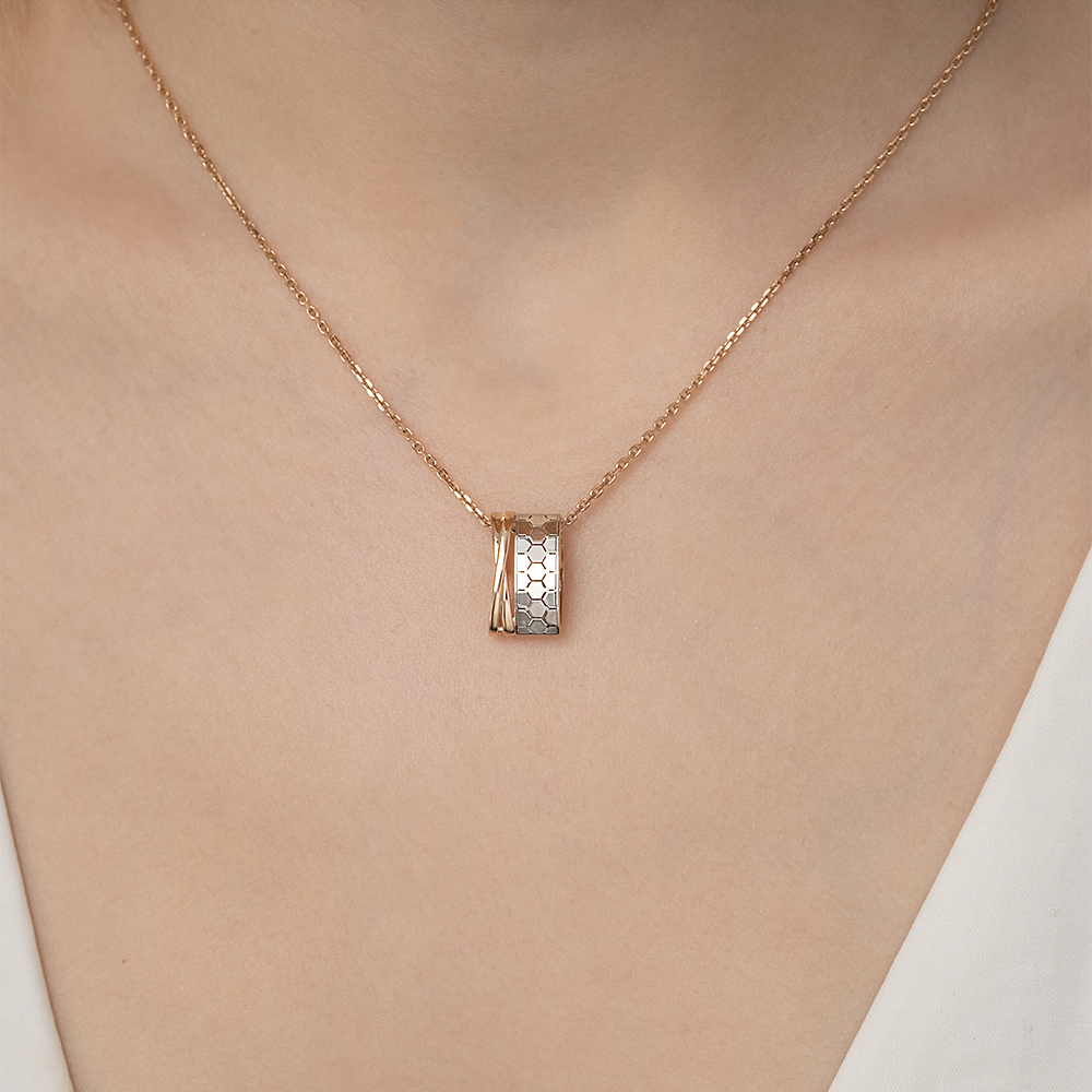 Подвеска из комбинированного золота 03-3477-01-000-1111