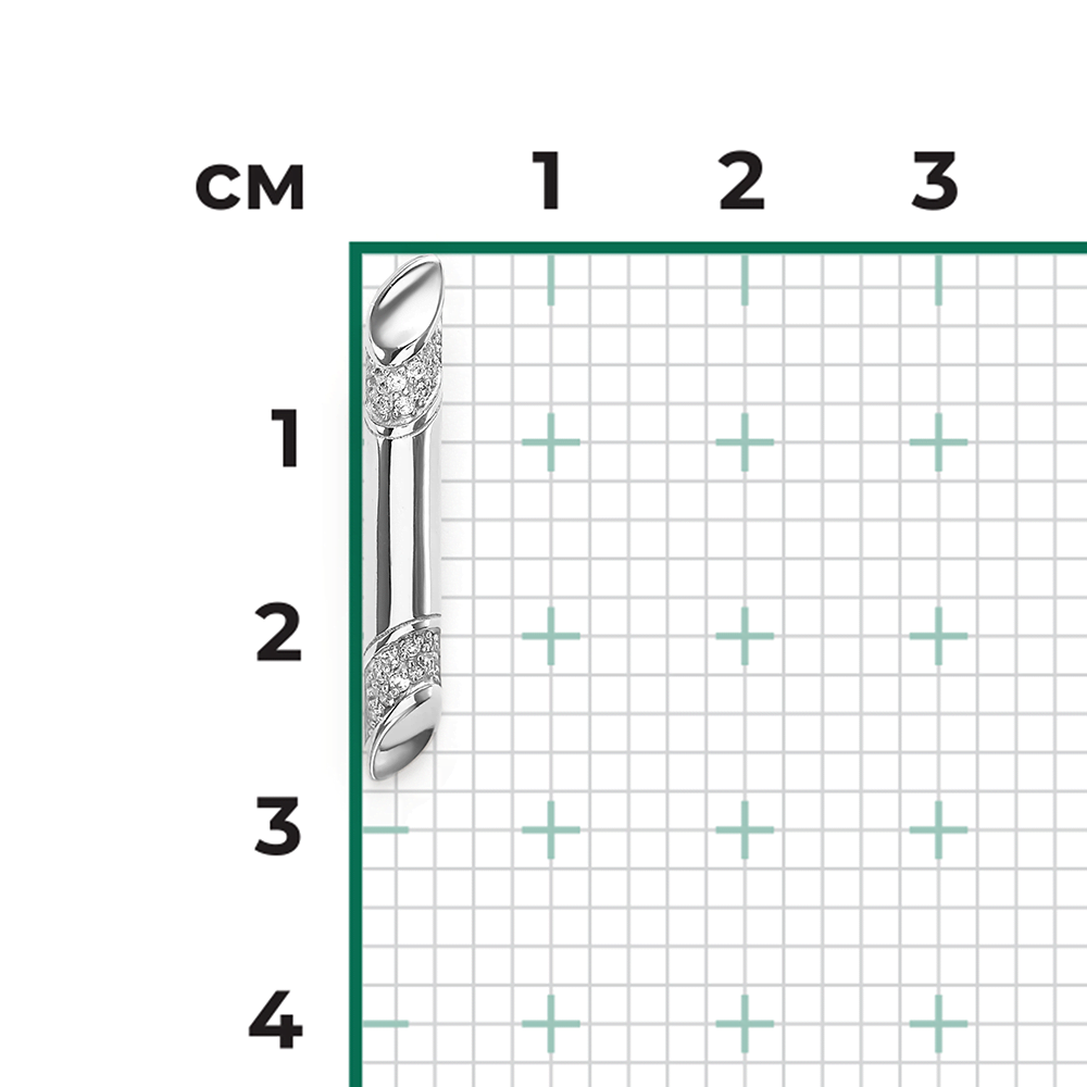 Подвеска из серебра с фианитами 03-1343-00-401-0200