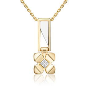 Подвеска из комбинированного золота с бриллиантами 03-3358-00-101-1121